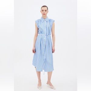 H&M, Women’s linen/cotton blend shirt dress, size L